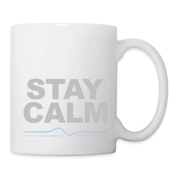 Ruhig bleiben EKG Lifeline Relax Ruhe - Tasse - Weiß - Rechts