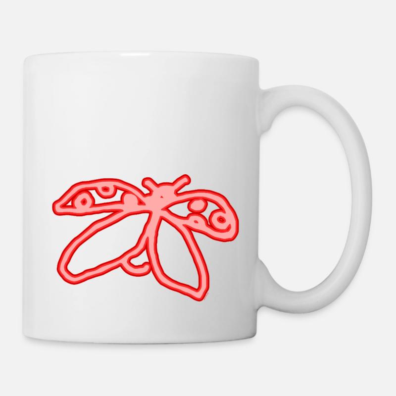 Neon Marienkäfer - Tasse - Weiß