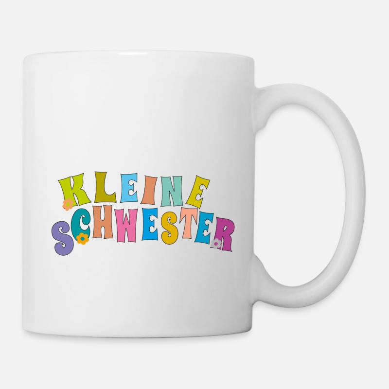 kleine Schwester - Tasse - Weiß