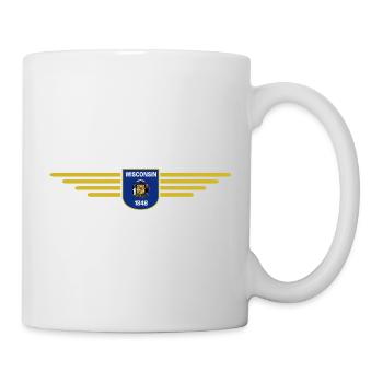 Wisconsin Fan Shirt – Natur & Stolz - Tasse - Weiß - Rechts