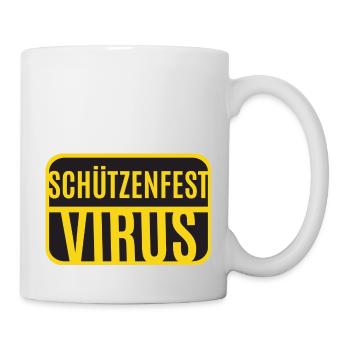 Schützenfest Virus - Tasse - Weiß - Rechts