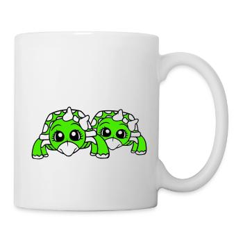 2 Turtles Couple Sister Wife Girlfriends - Mug - white - Right