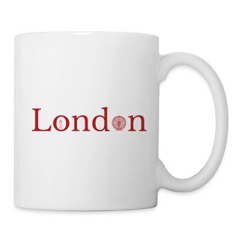London Red Text with Big Ben & London Eye - Mug - white - Right