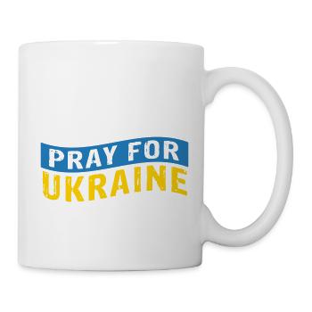 Pray for Ukraine - Tasse - Weiß - Rechts
