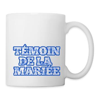 Blue Chinoiserie Bride's Witness - Mug - white - Right