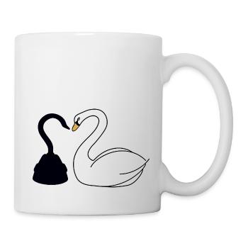 Käpt'n Hook und Schwan - Tasse - Weiß - Rechts