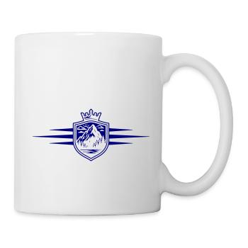 Berge Wappen Alpen - Tasse - Weiß - Rechts