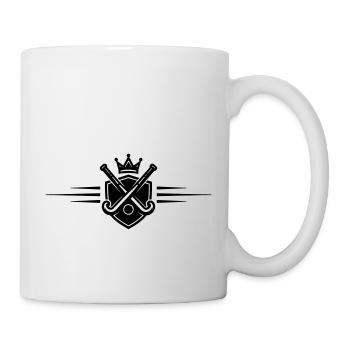 Feldhockey Logo - Tasse - Weiß - Rechts