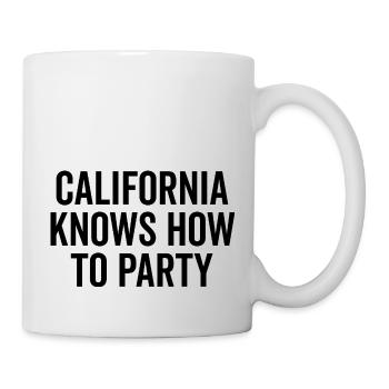 La Californie sait faire la fête - Mug blanc - blanc - Droite