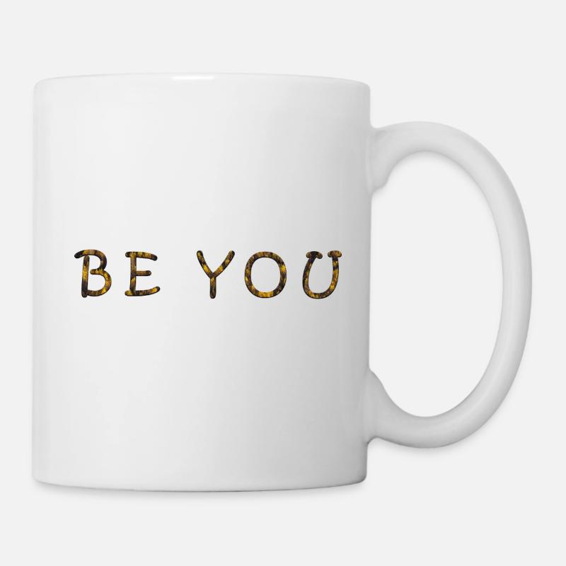 Natural Calm and Self-Expression T-Shirt - Mug - white