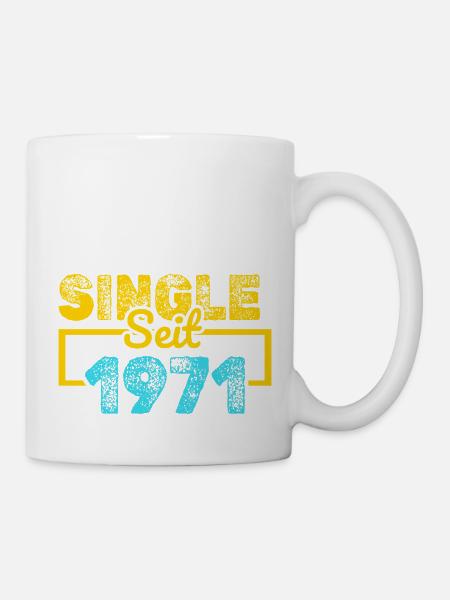 Single 1971 - Tasse - Weiß