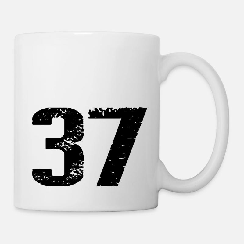 Maillot à 37 numéros - Mug blanc - blanc