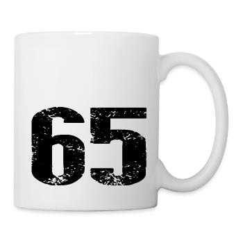 65 Number Jersey - Mug - white - Right