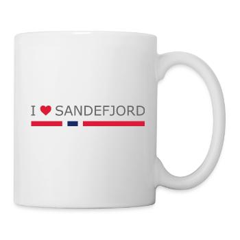 I love Sandefjord - Norway - Norge - Norwegen - Tasse - Weiß - Rechts