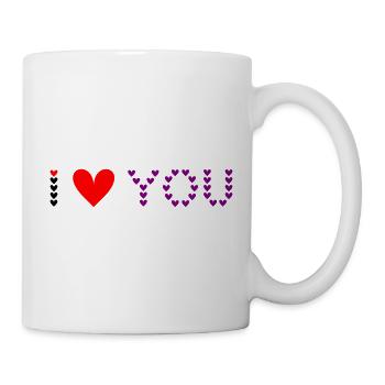 Je t’aime - Motif Coeur - Mug blanc - blanc - Droite