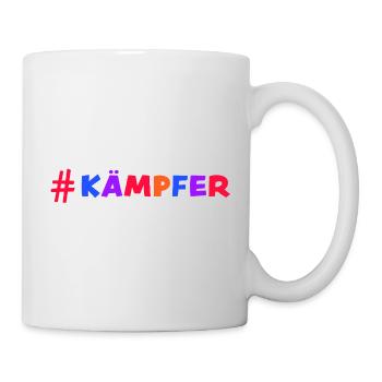 KÄMPFER - Mut machen - Glücksbringer - Kraft geben - Tasse - Weiß - Rechts