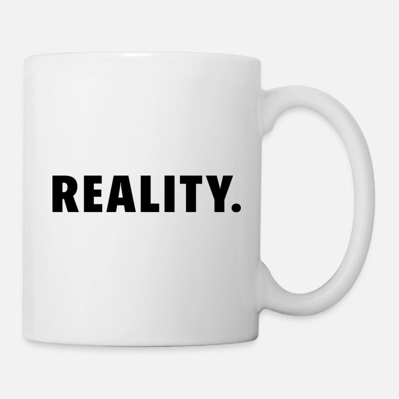 Reality Bold Typography - Mug - white