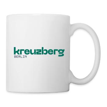 Berlin Kreuzberg - Simples, schönes Design - Tasse - Weiß - Rechts