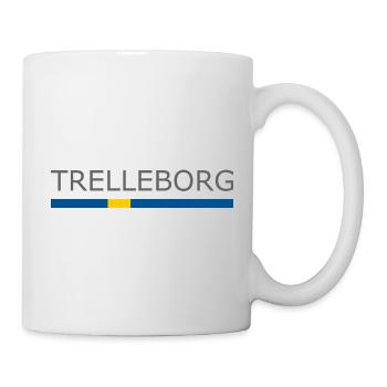 Drapeau de la Suède - Trelleborg - Sverige - Schweden - Mug blanc - blanc - Droite