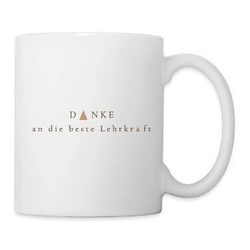 Merci au meilleur professeur - Mug blanc - blanc - Droite