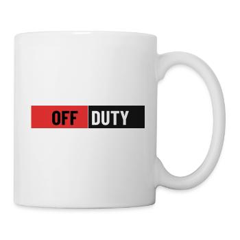 Off-duty-Kontrastdruck - Tasse - Weiß - Rechts