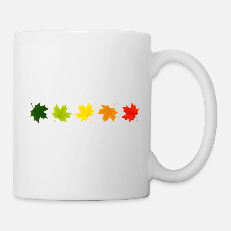 Der Herbst ist da - Tasse - Weiß