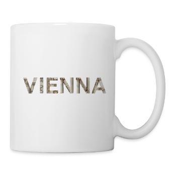 Typographie de Vienne avec architecture classique - Mug blanc - blanc - Droite