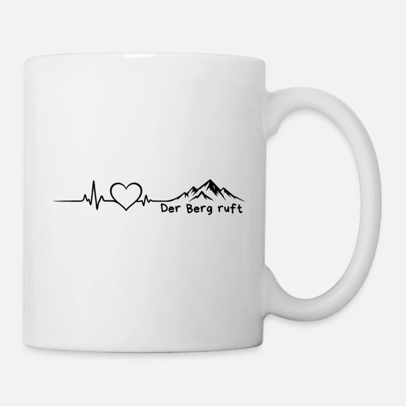 Der Berg ruft - Tasse - Weiß