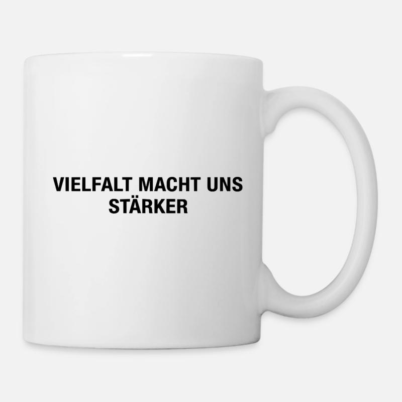 Human Rights Minimal Art - Tasse - Weiß