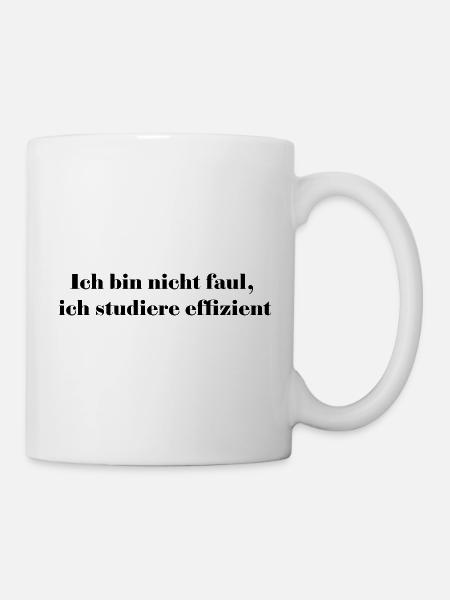 I'm not lazy, I'm studying efficiently - Mug - white