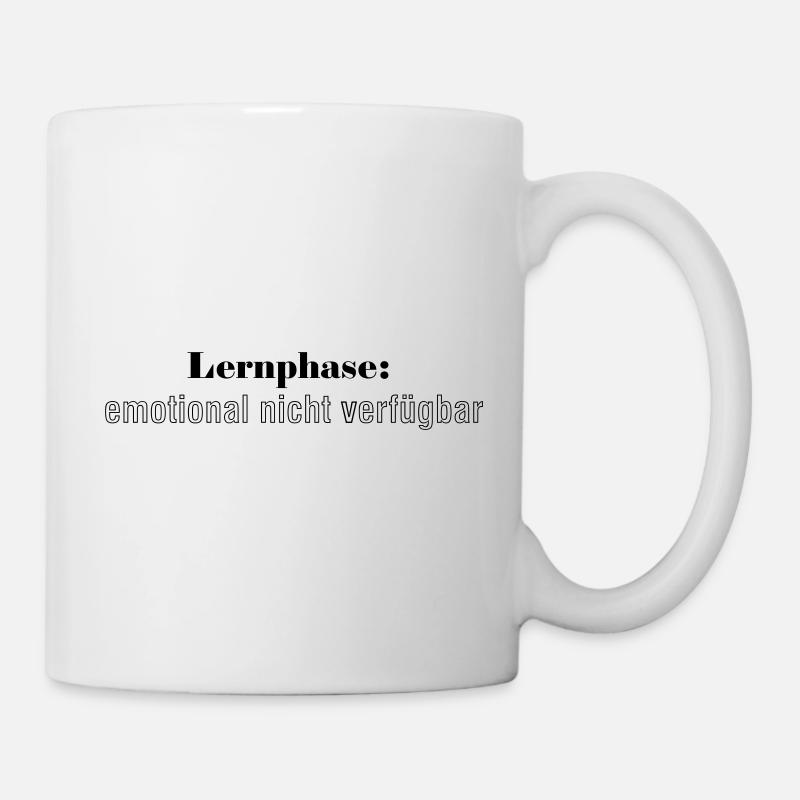 Phase d’apprentissage : émotionnellement indisponible - Mug blanc - blanc