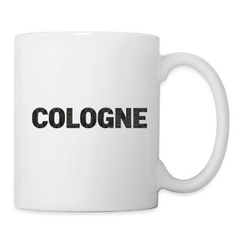 Cologne – Architecture gothique en police - Mug blanc - blanc - Droite