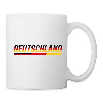 ALLEMAGNE – Look de course à rayures de vitesse - Mug blanc - blanc - Droite
