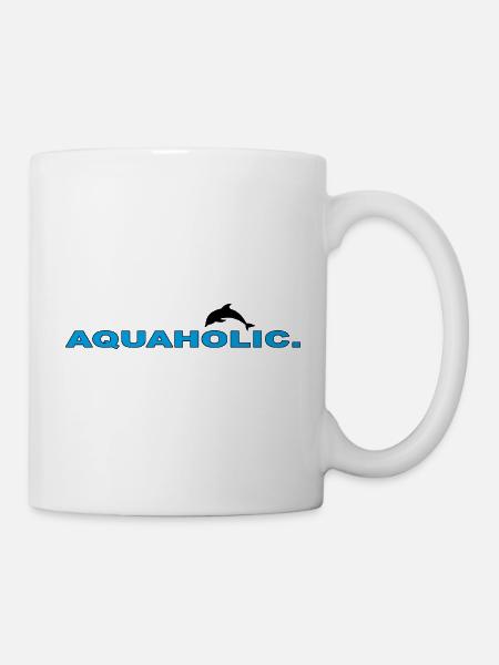 AQUAHOLIC - Tasse - Weiß