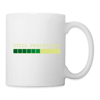 Stillbearbeitung – Trwa Przetwarzanie - Tasse - Weiß - Rechts