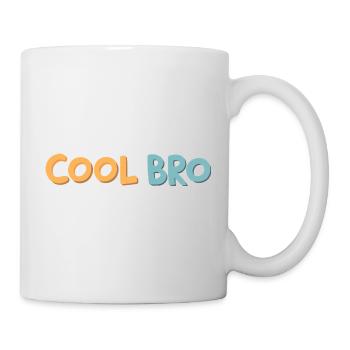Brother Cool Retro-Pop-Tippfehler - Tasse - Weiß - Rechts