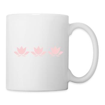 Lotus Flower Lotus Flower Flower Pastel Flower Yoga - Mug - white - Right