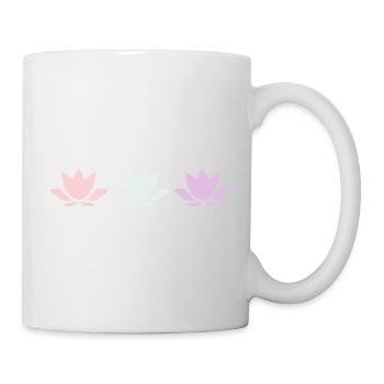 Lotus Flower Lotus Flowers Pastel Flower Blossom Yogal - Mug - white - Right