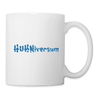 HUHNiversum Hühner Fans -  Hahn - Gockel - Bio - Tasse - Weiß - Rechts
