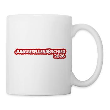 Junggesellenabschied 2026 - Tasse - Weiß - Rechts