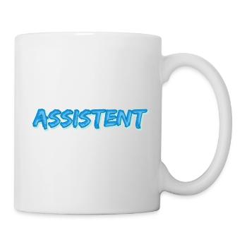 Assistant en tant que comique - Mug blanc - blanc - Droite