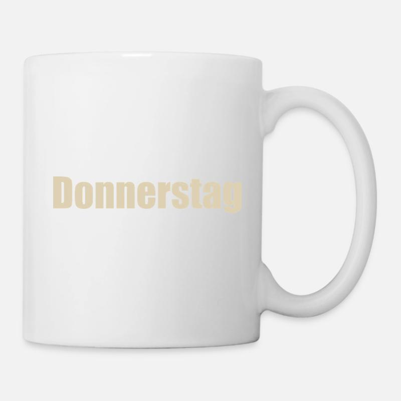 Donnerstag - Tasse - Weiß