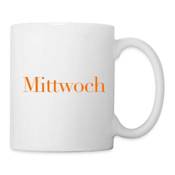 Mittwoch - Tasse - Weiß - Rechts