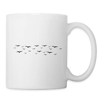 Vögel - Tasse - Weiß - Rechts