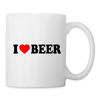 I love beer - Mug - white - Right