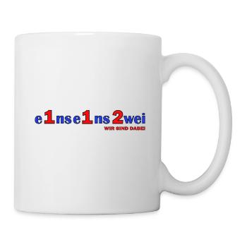Eins Eins Zwei – Wir Sind Dabei - Feuerwehr - Tasse - Weiß - Rechts
