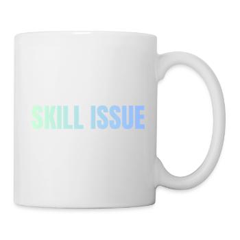 Gradient des problèmes de compétence - Mug blanc - blanc - Droite