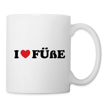 J’adore le fétichisme des pieds sucer les pieds J’adore les pieds - Mug blanc - blanc - Droite