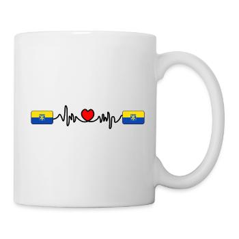 Battement de cœur de Zandvoort - Mug blanc - blanc - Droite