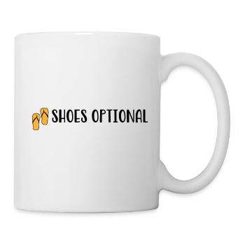 Chaussures optionnelles - Diction de plage - Tongs - Mug blanc - blanc - Droite
